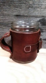 Leather Coffee Mug 16oz - Black Swamp Custom Holsters