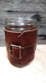 Leather Coffee Mug 16oz - Black Swamp Custom Holsters