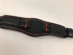 Half Cuff Leather Watch Band/Celtic/ Black - Black Swamp Leather Company