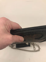 Limited Edition Biker Style Long Wallet Design #2 - Black Swamp Leather Company