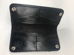 Limited Edition Biker Style Long Wallet Design #1 - Black Swamp Leather Company
