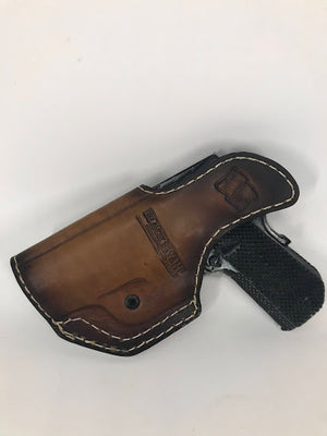 Retention Leather IWB- Pull The Dot Snap Loops- BROWN - Black Swamp Leather Company