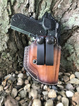 Retention Leather IWB- Pull The Dot Snap Loops- BROWN - Black Swamp Leather Company