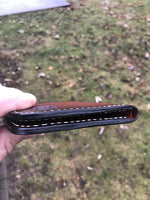 Stamped Bifold Wallet- Hand dyed