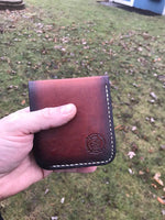 Stamped Bifold Wallet- Hand dyed
