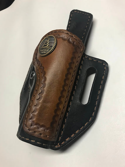 MARINES Emblem Style Retention Leather Holster OWB – Black Swamp Leather  Company