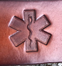 Stamped Bifold Wallet- Hand dyed