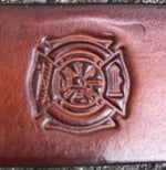 Stamped Bifold Wallet- Hand dyed