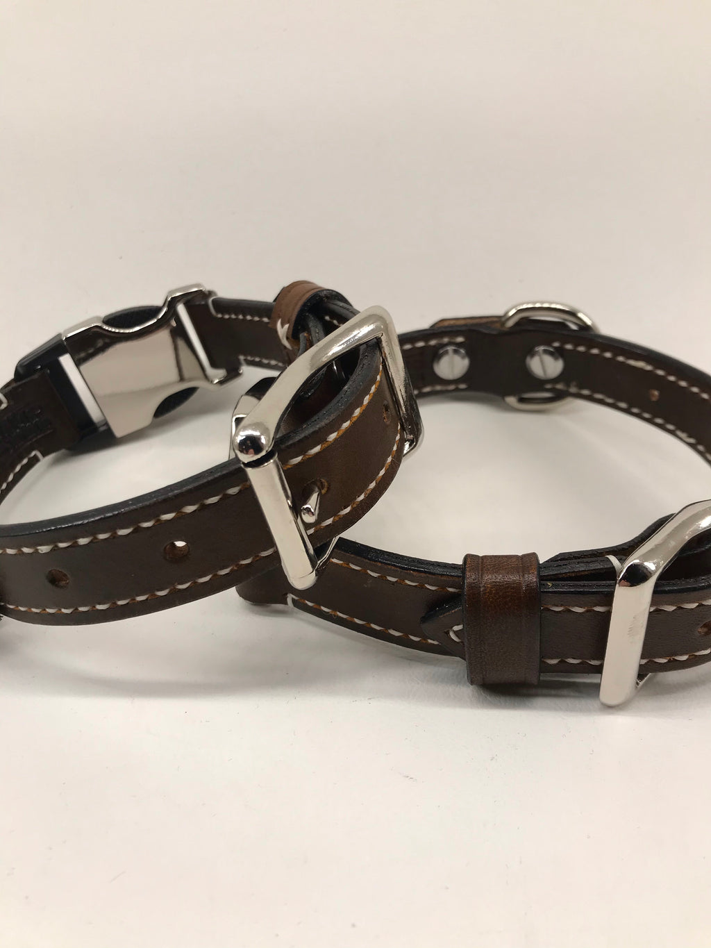 Quick Clip Leather Dog Collar - Black Swamp Leather Company