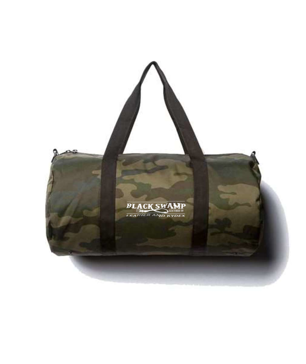 Independent Trading Co. - 29L Day Tripper Duffel Bag Embroidered with white thread - Black Swamp Leather Company