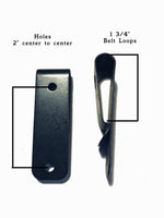 Metal Open Belt Loop (pair) - Black Swamp Leather Company