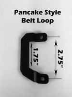 Pancake Style Belt Loops- Pair of 2 - Black Swamp Leather Company