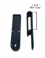 Plastic Open Belt Loop (Pair) - Black Swamp Leather Company