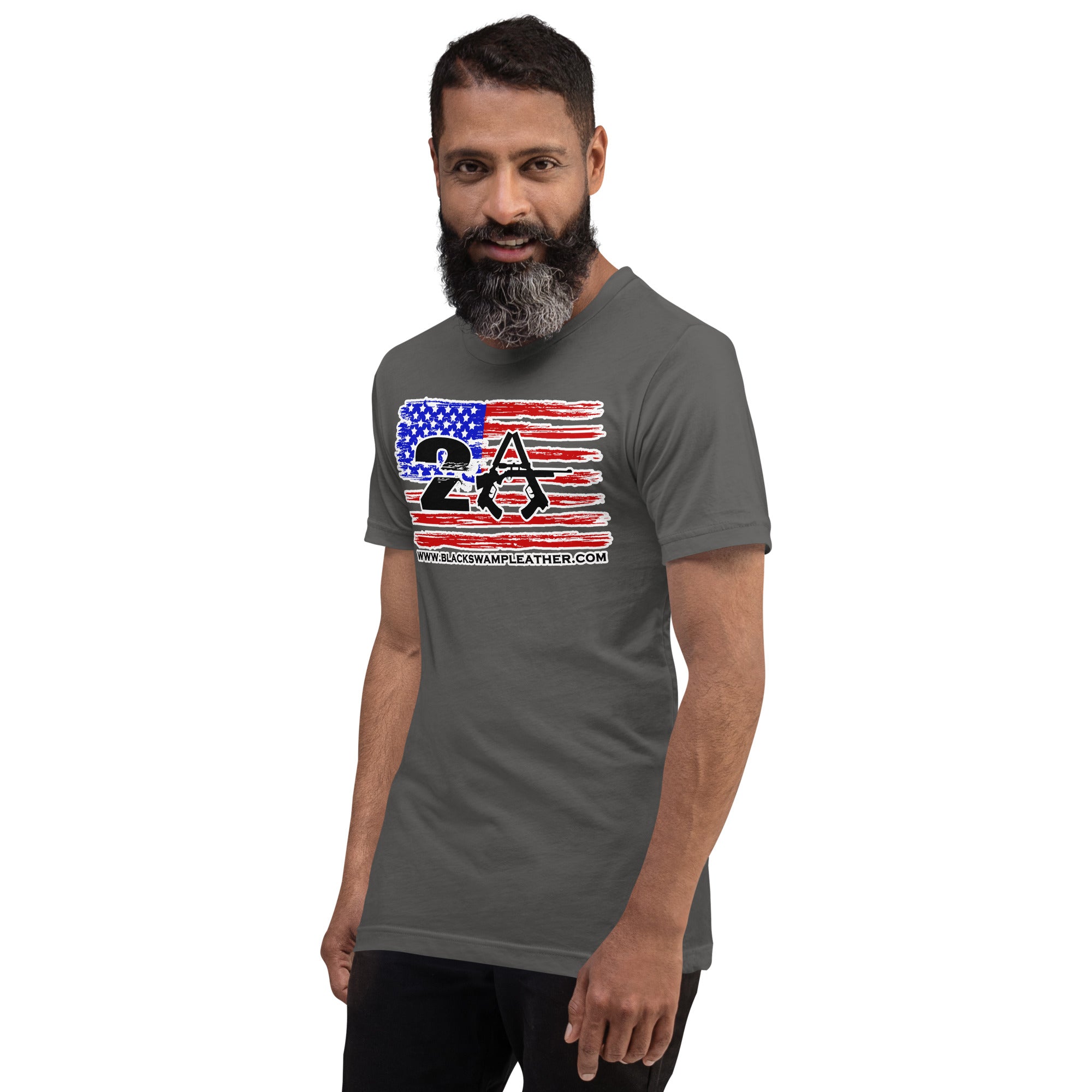 2A US Flag With Outline Unisex t-shirt