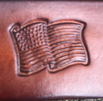 Stamped Bifold Wallet- Hand dyed