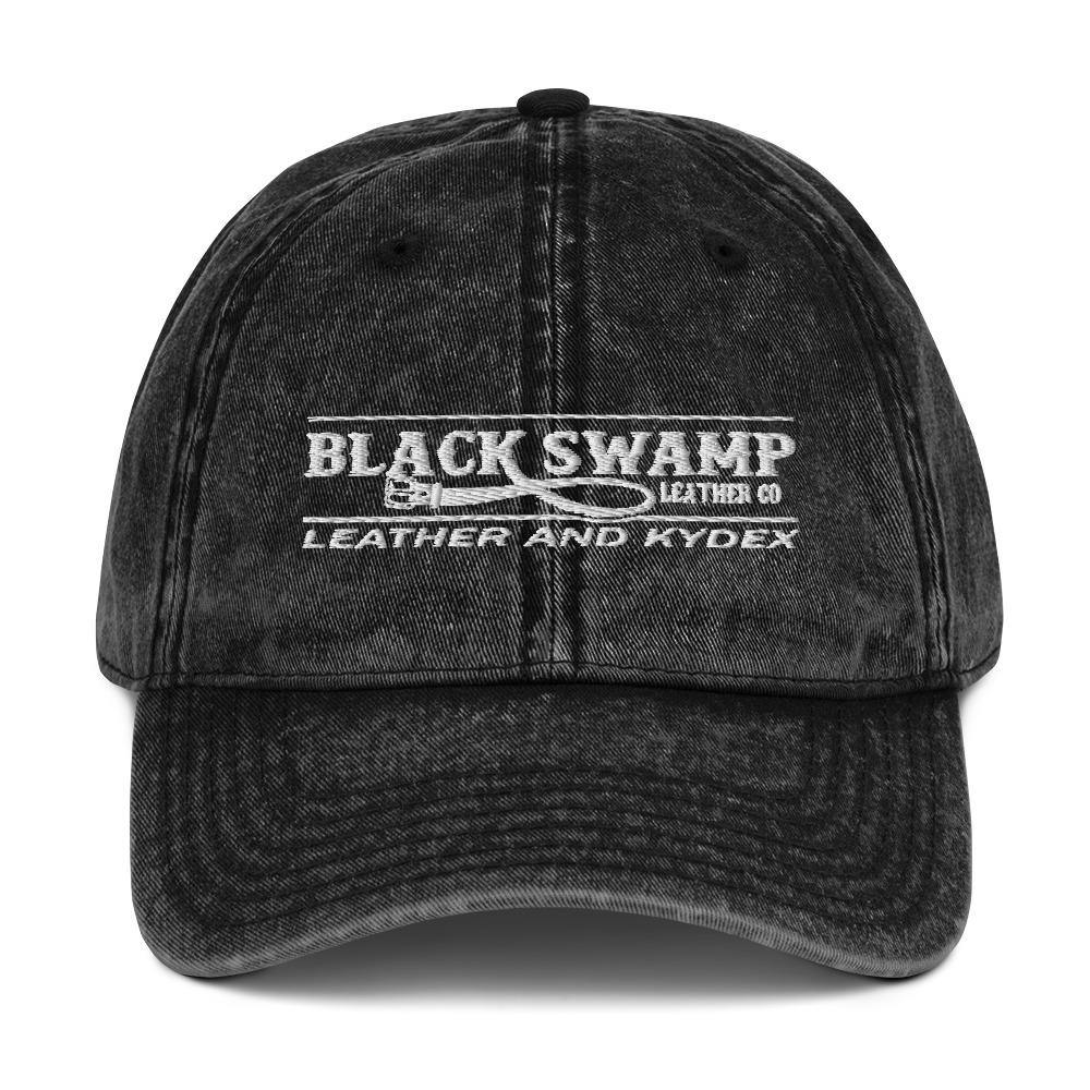 Vintage Cotton Twill Cap - Black Swamp Leather Company