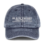Vintage Cotton Twill Cap - Black Swamp Leather Company